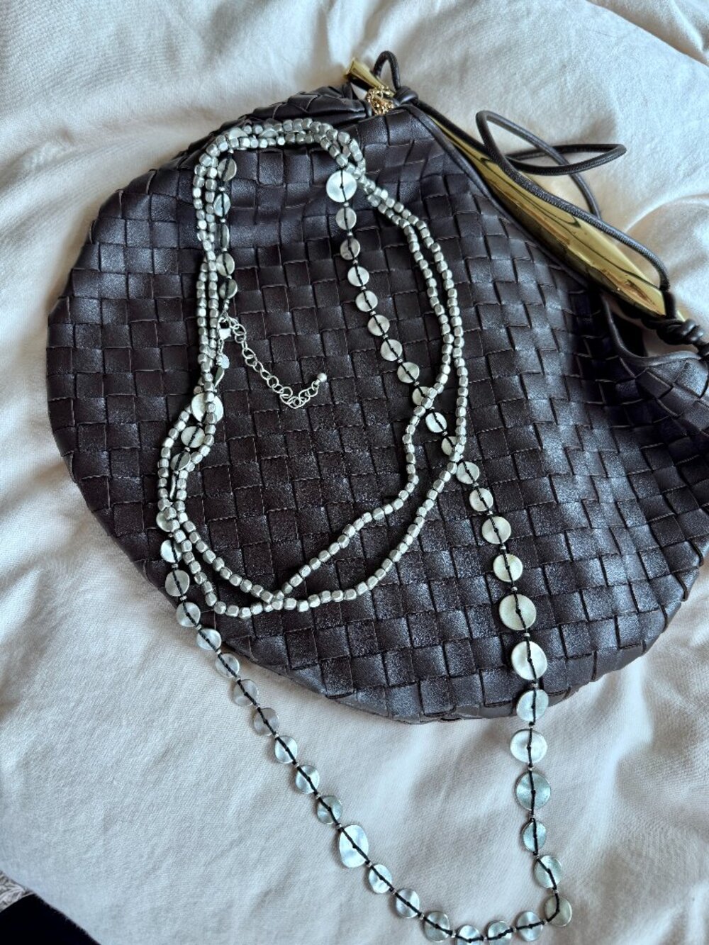 Vintage Style Silver-Tone Layered Multi-Strand Long Necklace